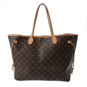 LOUIS VUITTON Monogram Neverfull Brown Canvas Tote Bag